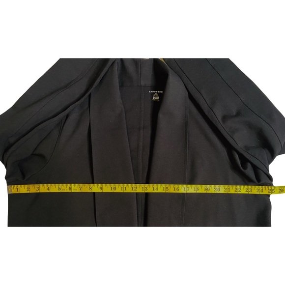 Lands' End Micro Modal Stretch Open Front Cardigan Sweater - Picture 12 of 14